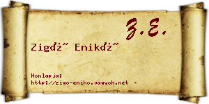 Zigó Enikő névjegykártya