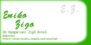 eniko zigo business card
